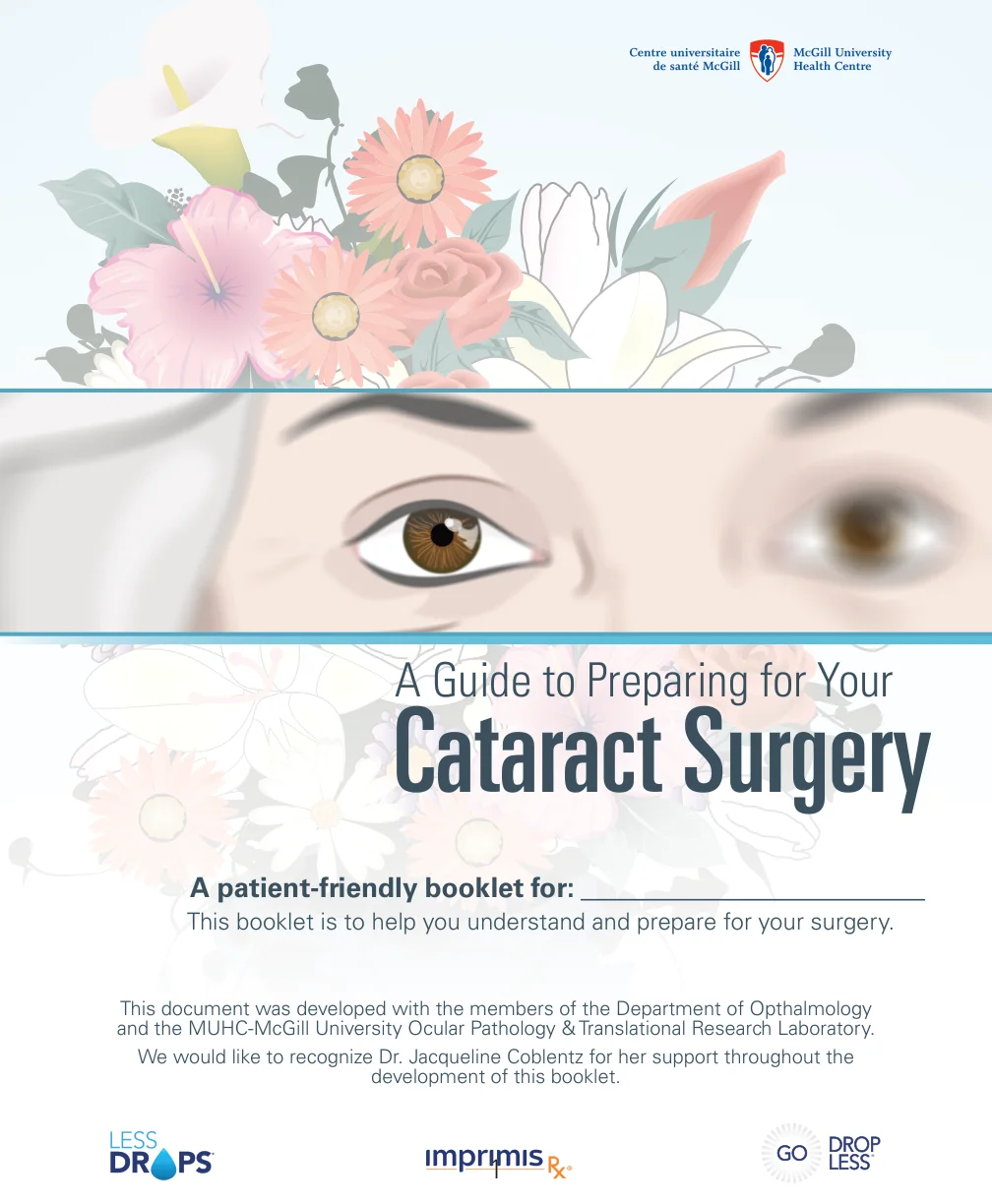 A guide for preparing for your cataract surgery